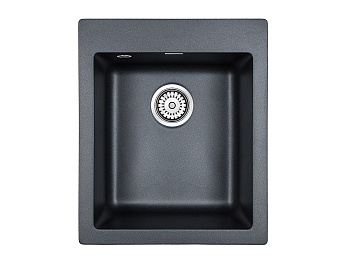 Кухонная мойка Paulmark KANTE 40 PM104249-BLM 42х49 цвет черный металлик